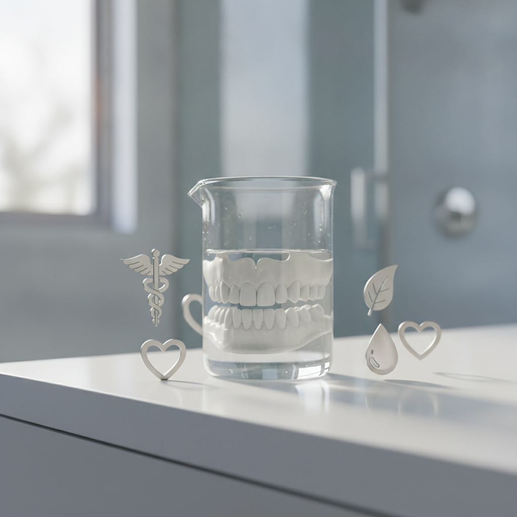 Kaip naktį laikyti dantų protezus: higienistės patarimai